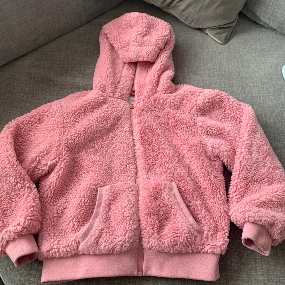 Girls furry bomber jacket